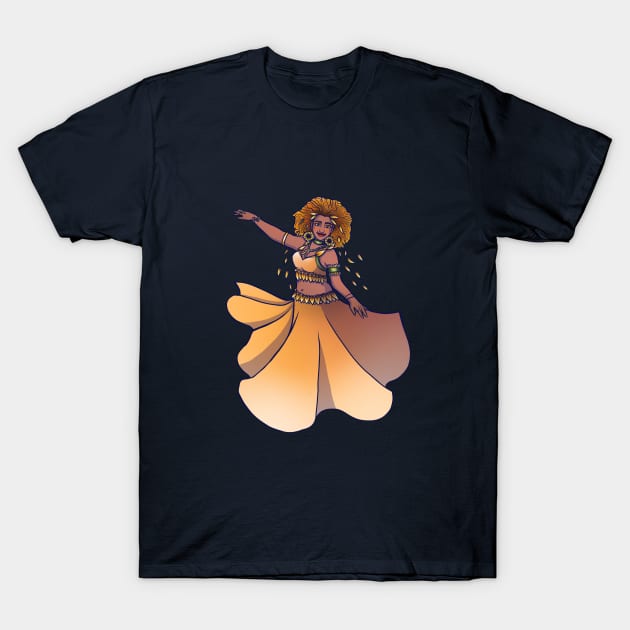 Belly Dancer T-Shirt by bubbsnugg